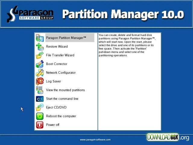Partition manager 10